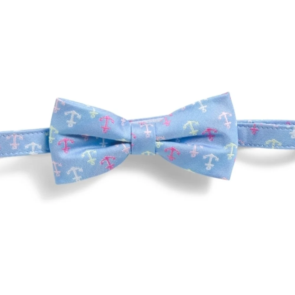 Janie and Jack Kids BLUE ANCHOR Bow Tie 0-24 MONTHS NWT EASTER SPRING SUMMER
